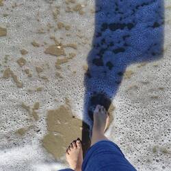 Und jetzt ab ins Wasser.