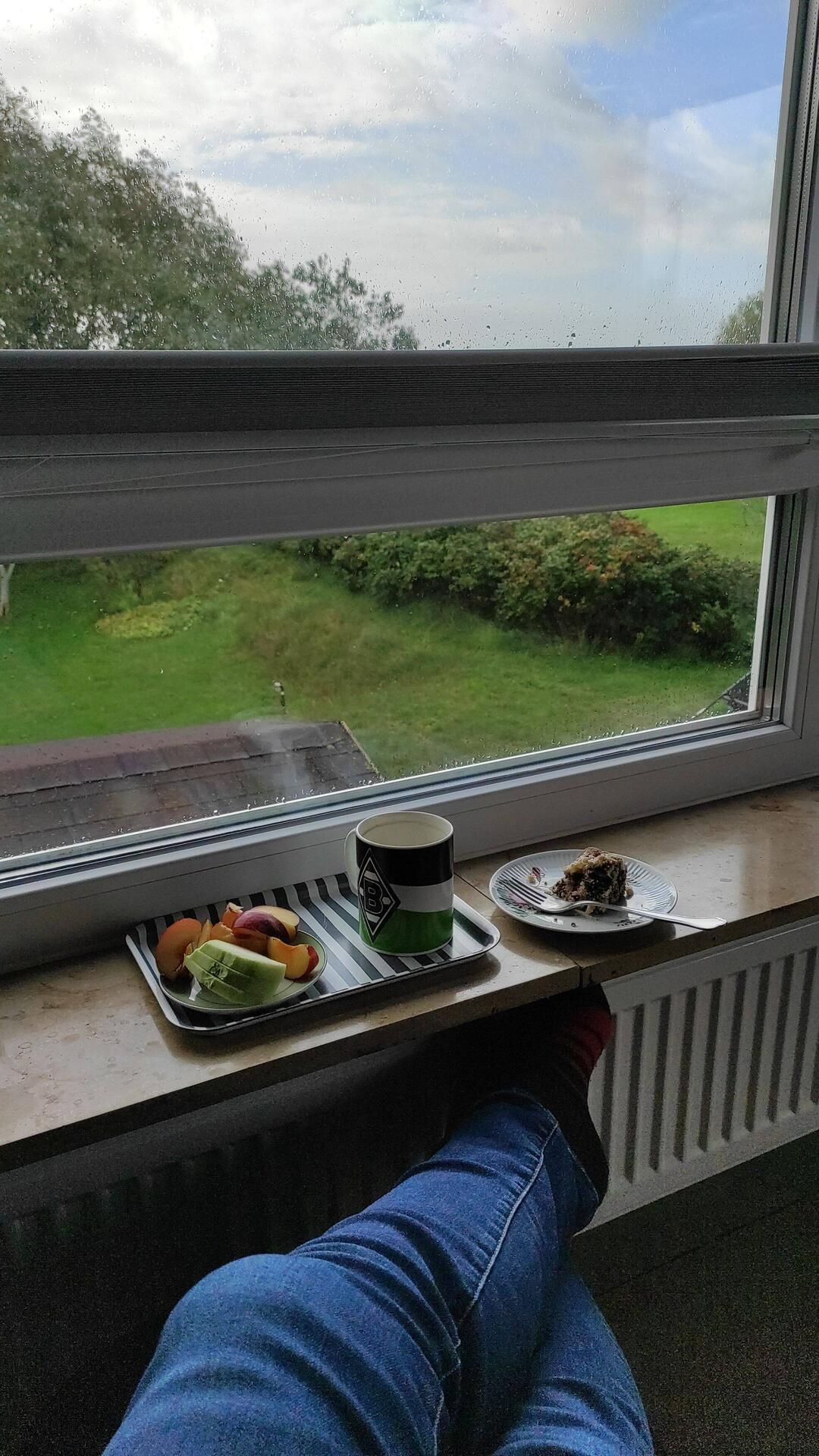 Frühstück mit Ausblick.