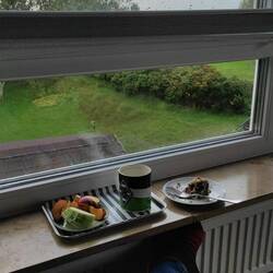 Frühstück mit Ausblick.