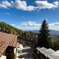 View from our apartment with the Cesta Tower in the distance.