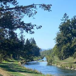 Die Wiese (so heißt der Fluß) ist erreicht