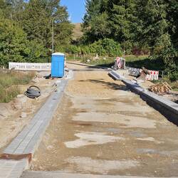 Closed but passable road