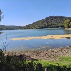 Lac de Carcès, leider kein Badesee, eher für Angler geeignet
