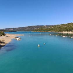 der Fluss Verdon am Eingang vom Lac de St.Croix