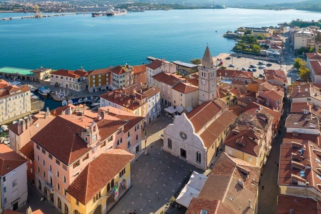 Muggia, looking back to Trieste, photo courtesy of Google.