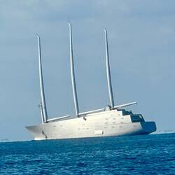 The unimaginatively named Sailing Yacht A.