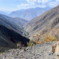 View from the Sharistan pass that leads up to the Sharistan tunnel