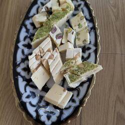 ... followed by delicious Holva - sweets made from dried milk