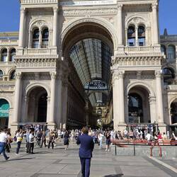 Eingang zur »Galerie Vittorio Emanuele II«.