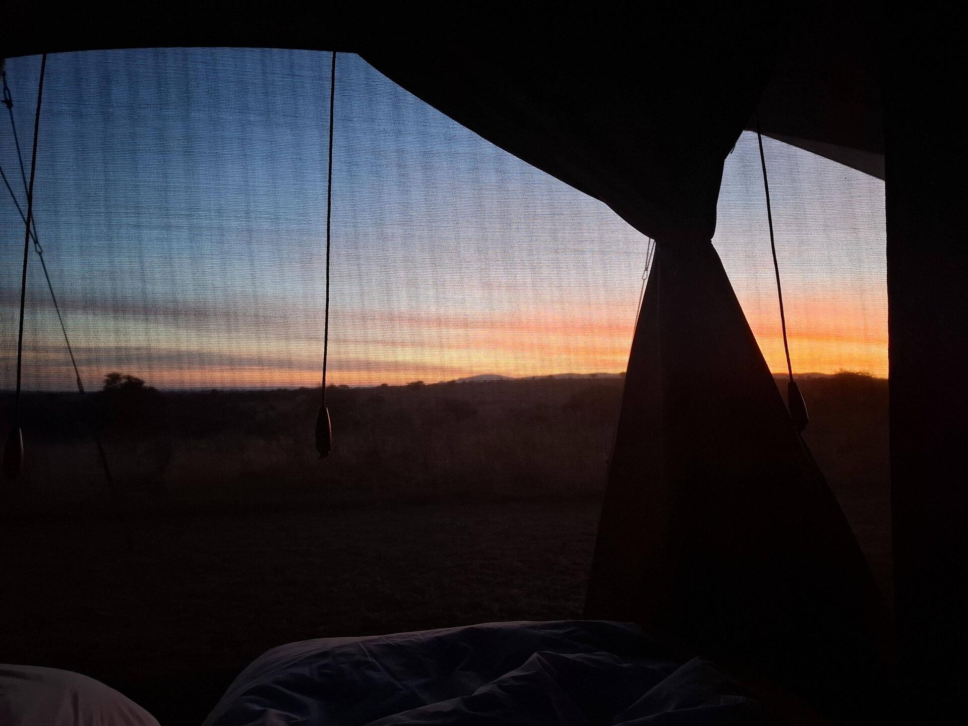 Schöner Sonnenaufgang zum Aufwachen