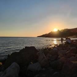 Sunset am Meer