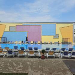 der Pool des heutigen Hotels