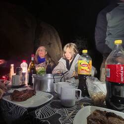 Meal under the stars, but time lost