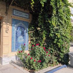 Entrance to workshop of Rustam Usmanov