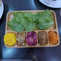 & salads, pickles etc