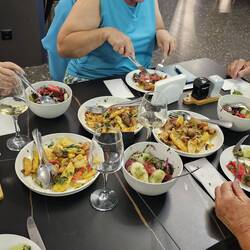 unser Abendessen im Hotel,