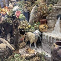 Don't think the sheep is happy that the waters actually candle wax