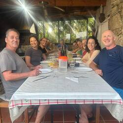 The evening's guests at Casa de Fernanda