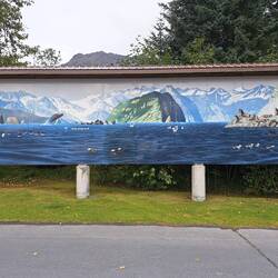 Mural vor dem Visitor Center Seward