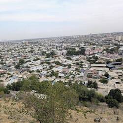 The view of northern Osh, from half way.
