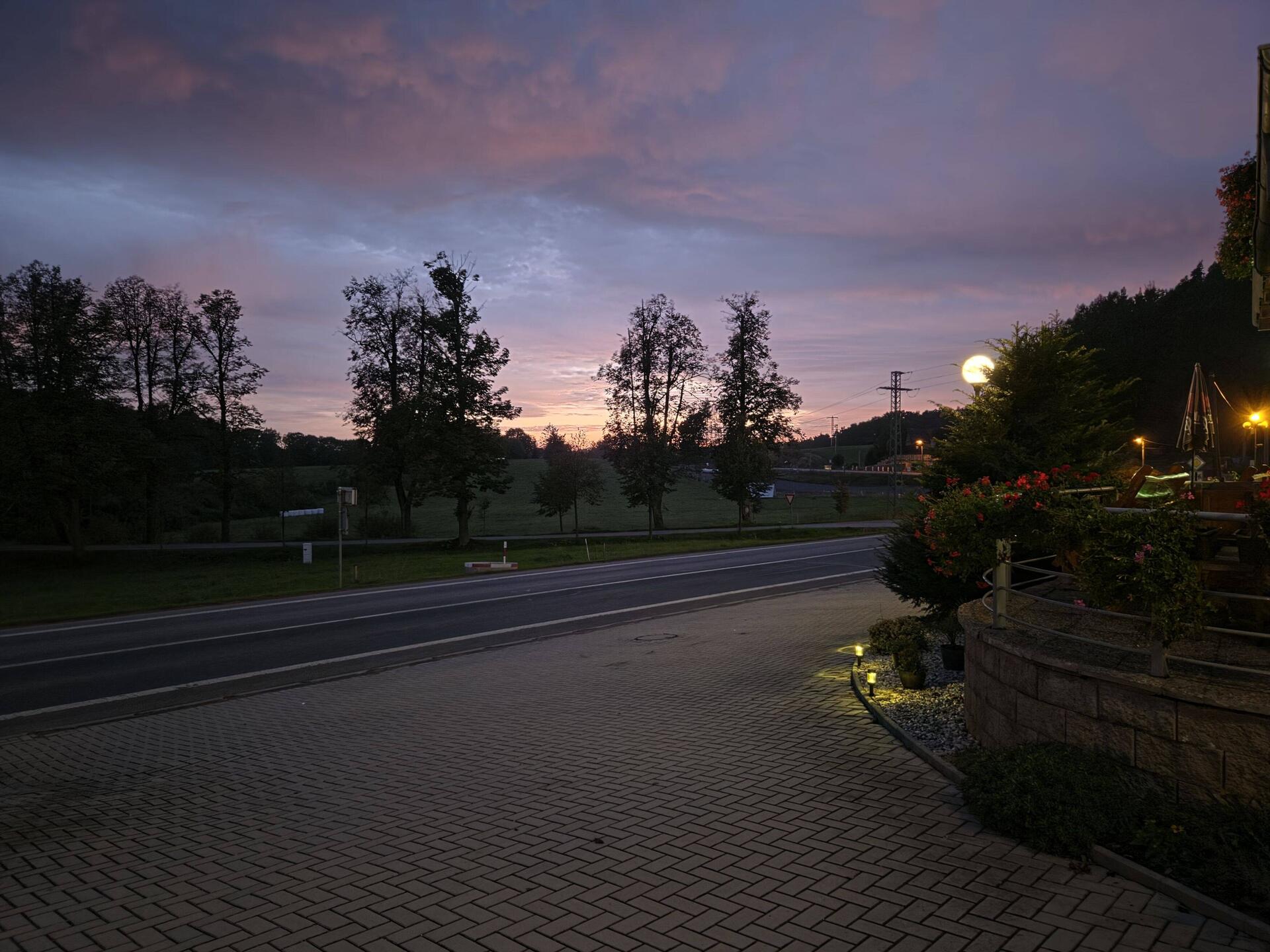 Blaue Stunde ab der Pension