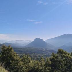Blick nach Süden zu den PréAlpes d'Azur