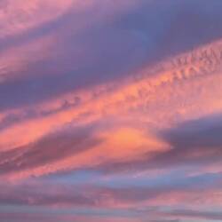 Ein wunderschöner Abendhimmel