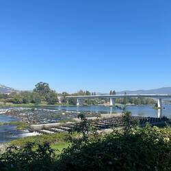 River Lima and the modern road bridge