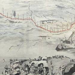 Die Route des Tracks der Mormonen