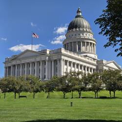 Utah State Capitol: das imposante Regierungsgebäude auf einem Hügel