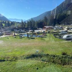 Blick auf unserem Campingplatz von oben