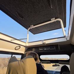 Handy - we could raise the roof in our vehicle, calmly of course