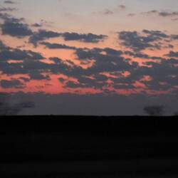 Sunrise as we neared Eotosha National Park