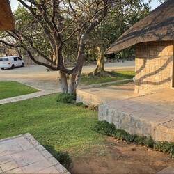 Leaving my room for the final game drive - it's 7.30am