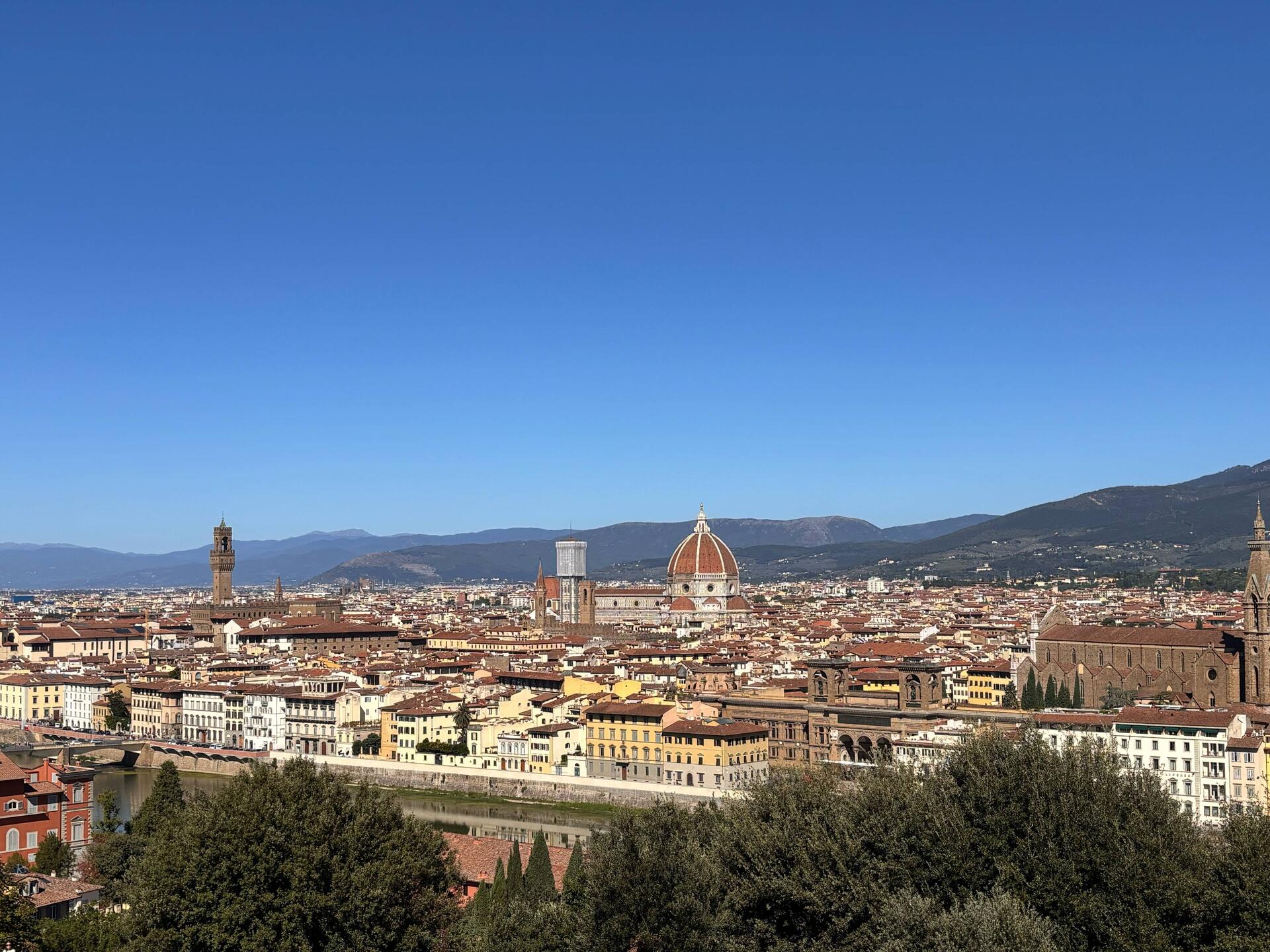Blick über Florenz vom Piazzale Michelangelo