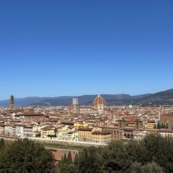 Blick über Florenz vom Piazzale Michelangelo