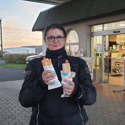 Hot Dog für Elke und mich