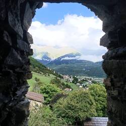 die Menschen interessierten sich damals wohl kaum für die Aussicht vom Turm - wir schon 😁