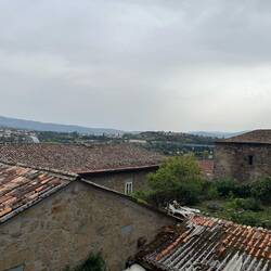The view from the Xunta albergue (photo from the terrace, also overlooked by my shower)