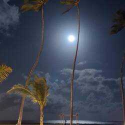 Vollmond am Strand