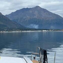 The Seward harbor is ahead.