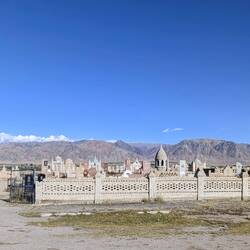 Lots of old Islamic cemeteries along the road ...