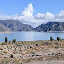 Arriving at Issyk-Kul lake