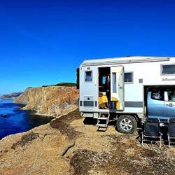 Beim Stellplatz am Cape George