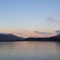Mond am Morgen