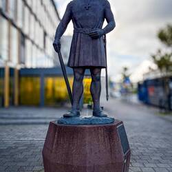 Leiv Eiriksson led the way — Trondheim (see next photo for the plaque that explains it all) ...