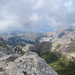 Ausblick zurück zum Cuber Stausee