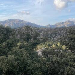 Blick aus dem Fenster des Refugi