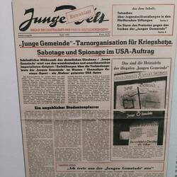 Kampagne gegen die Jugendarbeit der Kirche 1953