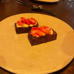 Radish cake with geoduck cream